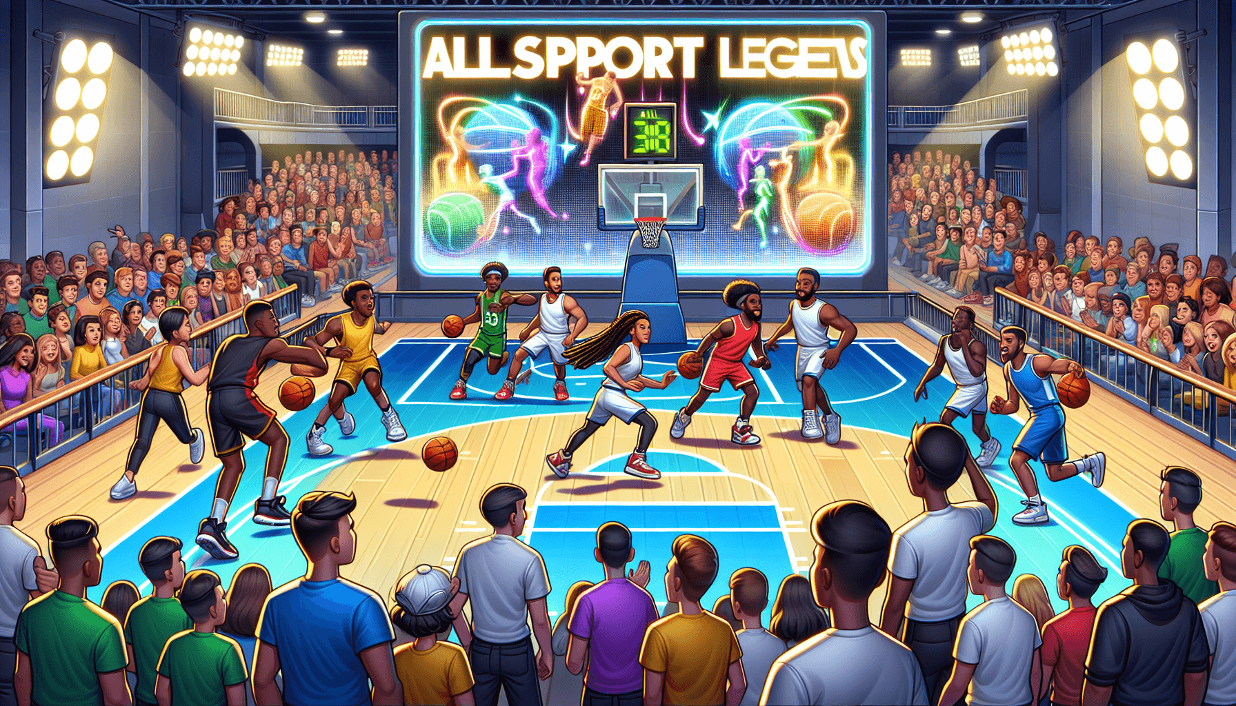Basketball game in AllSport Legends